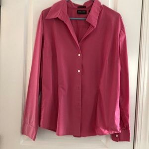 Women’s New York and Company extra large, pink blouse shirt